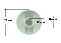 Ручка регулировки конфорки плиты белая (универсальная)