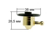 Ручка для газовых поверхностей РУСТИКА L 604 TRI NEGRA